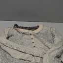 Ziesexy Leopard Cardigan Open Front Button Up Sweaters for Women Long Sleeve Shrug Cheetah Print Top Cropped Cardigan Jackets (Large)