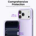 ORNARTO Compatible with iPhone 17 Pro Max Case 6.9", Slim Liquid Silicone 3 Layers Soft Gel Rubber Shockproof Protective Cover with Anti-Scratch Microfiber Lining-Pastel Lilac