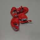 YAODHAOD Dog Shoes for Small Dogs, Puppy Dog Boots & Paw Protector for Winter Snowy Days, Anti-Slip Sole Dog Booties for Indoor Hardwood Floor 4PCS (Red,Size: 7)