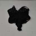 Popilush Shapewear Tummy Control Lace Bodysuits for Women Low Back Sleeveless V Neck Body Shaper Black XL