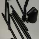 Christmas Tree Topper Holder Stabilizer, 4 PCs Universal Christmas Tree Topper Supporter Holder Fits All Base Types, 44" PVC Black Support Rod Adjustable for Tree Topper