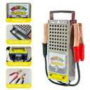 Car Battery Tester - 12V 100A / 6V 50A Load Tester for Detecting Battery Health & Capacity, with Voltmeter & Alligator Clips for Cars, RVs, Motorcycles, ATVs & Boats