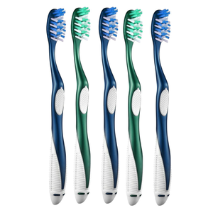 Extra Firm Toothbrushes for Adults, Extra Hard Bristles, 5 Count