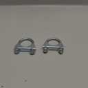 uxcell Muffler U-Bolt Clamps for 25mm(1") Diameter Exhaust Tail Pipe, 2pcs Exhaust U Clamp Saddle Type U-bolt Clamps