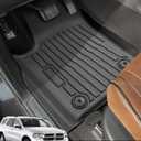 3 PCS for Dodge Durango Floor Mats 2011-2015,for Jeep Grand Cherokee Cargo Liners 2011-2015 All Weather Floor Liners Rubber Tech Car Accessories