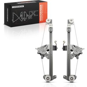 Frankberg 2 x Rear Window Regulator with Motor Compatible with C-Class W202 C180-C280 1.8L-2.8L 1993-2000 C-Class W202 C200 D-C250 D 2.0L-2.5L 1993-2000 Replace# 20273020 46