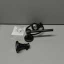RUMOSE Toilet Paper Holder and Hand Towel Ring Oil Rubbed Bronze Wall Mount Bathroom Hardware Accessories 2 PCS Set Flexible Pivoting Toilet Tissue Roll Holder and Towel Hanger, Stainless Steel