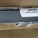Double Mailbox Post for Outside, 43" Heavy Duty Metal Dual Mailbox Post with Universal Mounting Bracket, In-Ground Mailbox Support Post Fits Standard Post Mount Curbside Residential Mailboxes