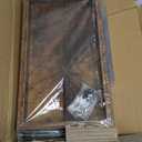 KLM Countertop Coffee Station Organizer, 2 Tier Wooden Shelf for Coffee Bar Accessories, Condiment Storage Caddy for Kitchen, Bathroom Counter Organizer, Home, Office - Brown