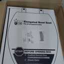 KOHLER 4647-96 Stonewood Toilet Seat Elongated,Wood Toilet Seat, Elongated Toilet Seat for Standard Toilets, Toilet Lid, Biscuit