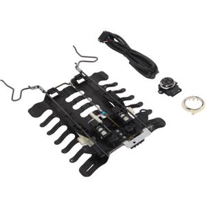 Car Seat Back Lumbar Support for Suitable for Cars, RVs, Commercial Vehicle, 4 Way Switch Build In Adjustable Electric Lifting Pallet Two Motor Relaxing Lumbar Board