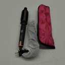 Curling Iron Brush, Ceramic Tourmaline Ionic Hair Curling Wand, Curling Brush with Barrel & Anti-Scald Bristles for All Hair Types (2 Piece Set)