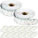 TaoBary 2 Rolls 1000 Pcs Free Drink Beverage Ticket Roll Raffle Party Tickets for Events Wedding and Parties(Greenery)