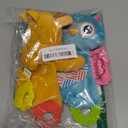 teytoy 2 Pcs Crinkle Toys for Baby with Teether, Baby Teething Sensory Toys Newborn Bib Saliva Soother Towel, Soft Snuggle Sleeping Security Blanket for Unisex Babies 0-36 Months Gifts(Owl and Deer)