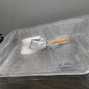 XXXL Stainless Steel Sifting Litter Box with Lid, 28'' L  20'' W Extra Large Sifting Cat Litter Box for Pine Pellets & Big Cats & Multiple Cats, Metal Pellet Sifter Litter Pan System for Odor Control