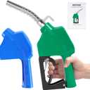 3/4" NPT Automatic Fuel Nozzle, 16 GPM Diesel Gas Pump Nozzles with Hook & 3-Position Auto Lock, Fuel Hose Handle Transfer Gun Gas Pump Nozzle for Gasoline, Diesel, Kerosene and Water