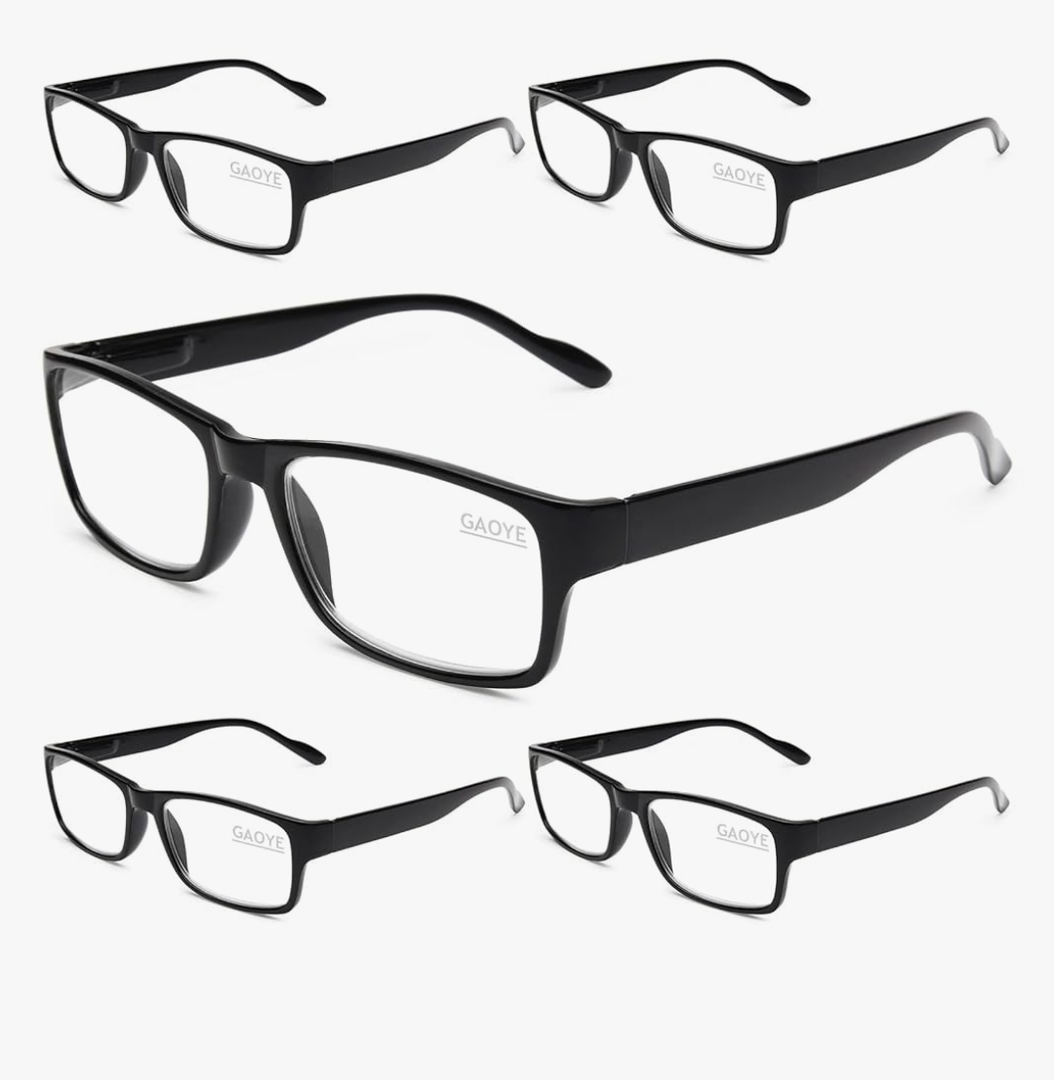 Gaoye Professional Reading Glasses for All Day - Computer Readers with Blue Light Protection - Value Pack