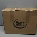 Serta Hotel Collection Bed Pillows King Size Set of 2, 400 Thread Count 100% Cotton Cover, Medium Support Gusseted Down Alternative Pillow for Back, Stomach or Side Sleepers, 18" x 34", White