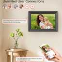 BIGASUO Digital Picture Frame, 10.1" Frameo Digital Frame WiFi with 32GB Memory, 1280x800 IPS Touch Screen, Send Photos/Videos from Your Phone Anywhere, Photo Gifts for Parents and Grandparents