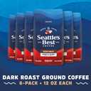 Seattle’s Best Coffee, Dark Roast Ground Coffee, Henry's Blend, 100% Arabica, 6 Bags (12 oz Each), BBD 03/06/2027
