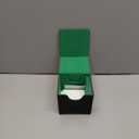Card Deck Box for MTG Commander - Patented Design, Commander Display, Fits 100 Double-Sleeved Cards, 35pt Card Brick & Dice Tray - Black/Green