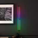 28" Color Changing Wall Light Bar - RGB LED Wall Sconce - Living Room, Bedroom, Office, Gaming Room - MultiColored, Modern Style
