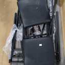 IDEALHOUSE Dining Table Set for 4, Kitchen Table and Chairs for 4, Rectangular Dining Room Table Set with 4 Upholstered Chairs, 5 Piece Dining Table Set for Small Space, Apartment, Rustic Gray