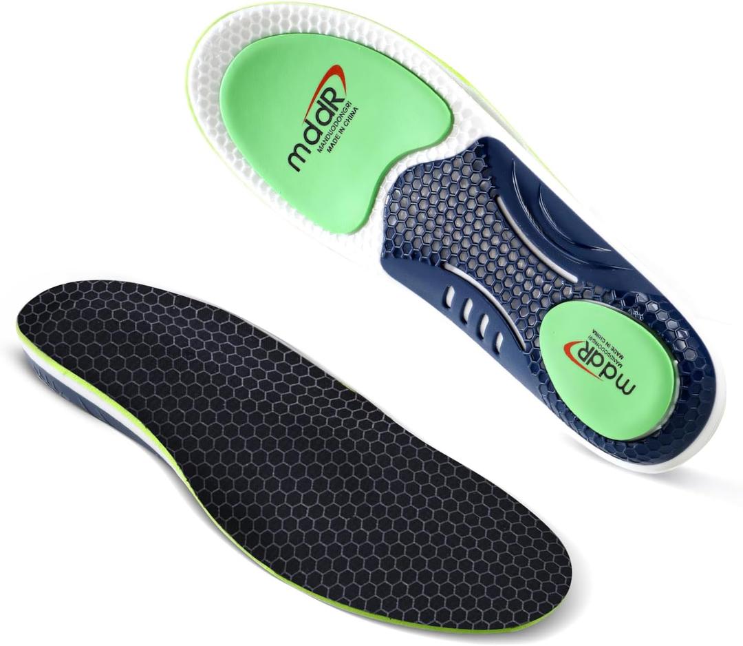 Shock Absorbing Insoles Sports Shoe Inserts, Anti-Slip, Low Arch Support, Plantar Fasciitis Relief & All-Day Comfort (New Launch 2025)