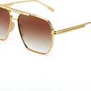 SODQW Oversized Tangle Free Aviator Sunglasses for Women Men Square Polarized UV400 Fashion Trendy Sun Glasses