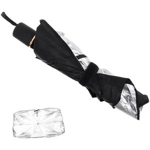 GLEAVI Windshield Sun Shade Umbrella Foldable Car Windshield Protector Sun Block for Automotive Interior Heat Insulation Compact Design for Easy Storage and Use