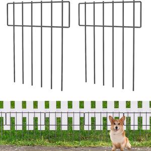 20 Pack Garden Animal Barrier Fence, Rustproof Metal Anti Doggie Digging Garden Border,Dogs Rabbits Blocker Fence for Outdoor Yard,Total 10.8ft(L) x 17inch(H), size: 13" x 16.5"