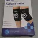 REVIX 2 Packs Knee Ice Pack Wrap, 45-Minute Long-Lasting Ice Pack for Knees with Ice Grid Gel Design, Reusable Gel Ice Wrap with Cold Compress Therapy for Thighs, Elbows, Calves & Legs (12" × 9.5")