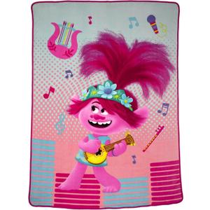 Franco Manufacturing Trolls World Tour 62" X 90" Plush Blanket