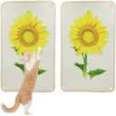 Cat Scratcher Mat, 23.6 X 15.7 Inch Natural Sisal Cat Scratch Mats,Cat Wall Scratcher for Indoor Cats with Adhesive Hook Protect Carpets and Sofas