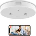 1080P HD Wireless Security Camera WiFi Smoke Detector Hidden Camera Spy Camera with Night Vision, Motion Detection and Remote View for Home and Office