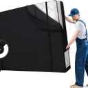Cuddly Nest Black Rolling Biggest Bug with Belt 80"L x 62" H x15"W