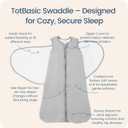 Newborns Swaddle Sleep Sack 0–3 Months, 1.0 TOG Baby Blanket for Newborns, Soft Sleeping Bag for Infants (XS)