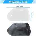 Motoforti 2Pcs White Top Half Mirror Cover Cap for Ford F250 F350 F450 F550 Super Duty 2017-2024 Exterior Door Tow Mirror Cap Cover for Ford F-150 2018-2025 No.HC3Z17D742AA/HC3Z17D743AA