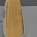 Large Cable Management Box - Cord Organize Box with Bamboo lid for Safe Home & Office, Cord Hider for Power Strip Under Desk, Cover TV Wires, Child & Pet Proof Cord Box, White