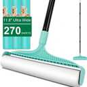 KeFanta Large Lint Rollers for Pet Hair Extra Sticky, 11.8" Wide Giant Lint Roller with 53" Long Handle, Big Pet Hair Sticky Remover for Floor Carpets Couch Clothes (270 Sheets)
