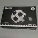 Soccer Building Block Set, Adults challenging STEM Block Decorations, Miniature 3D Educational Toys for Ages 14 15 16 and Above, (437 Pieces)