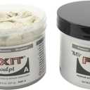 Aves Fixit Sculpt - 2 Part Air Hardening Epoxy Modeling & Repair Compound (A & B) - 1 lb, Durable Self Dry Clay for Sculpting, Repairs, Waterproof, Adhesive & Easy to Use - Canvas (Sand Like Color)