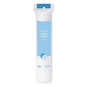 Amazon Basics Hypoallergenic 100% Cotton Rounds, 100 Count (100 Count (Pack of 1))