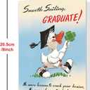 4 x Graduation Card for Him Her | 2026 High School College Graduation Card, Congratulations on Grad Card Gifts, Includes Envelope and Stickers, 8x5.3 Inch