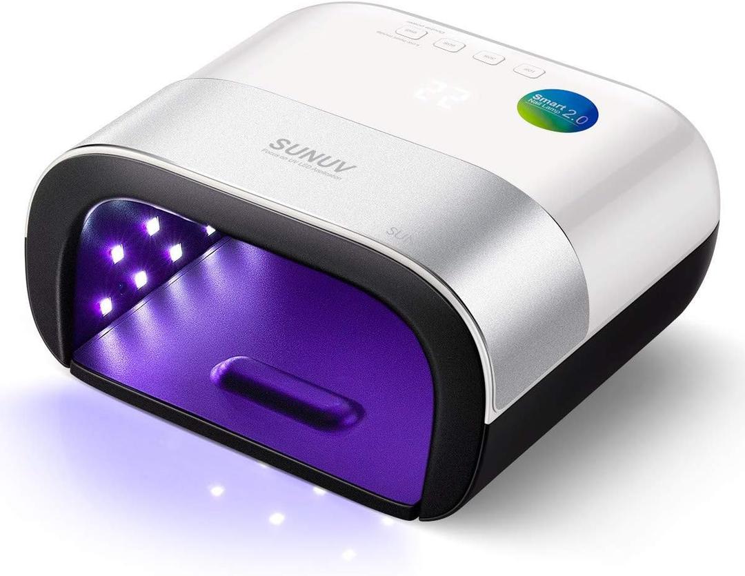 SUNUV SUN3 Professional UV Light for Gel Nails, LED Nail Lamp for Gel Polish with 4-Timer and Sensor, 39 PCS LED Beads, UV Dryer for Salon Home Gift for Woman Mom Girl