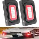12V DC Trailer Tail Light with Black Bracket, 2 PCS 42 LED 3-in-1 Brake Reverse Running Trailer Lights with Grommets Plugs for Trailer Truck RV Tractor Jeep