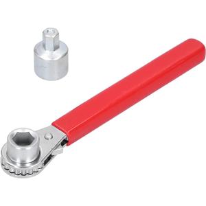 01 Ratchet Wrench, Battery Terminal Ratchet Wrench Nonconductive Thick Vinyl Handle 5/16in 0.4in Battery Terminal Ratchet Wrench for Home for Car