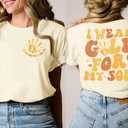 Childhood Cancer Awareness Shirt Women in September We Wear Gold Tshirt Gold Ribbon Pediatric Cancer Short Sleeve Tops (Beige, XL)