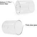 1 Pack Clear Glass Shade Cylinder, Glass Lamp Shade Replacement Shade for Pendant light, Floor lamp, Desk lamp, Wall Sconces and Bathroom Light Fixtures