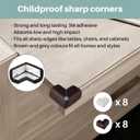 Inaya Complete 50pc Deluxe Baby Proofing Kit - Flexible Hidden Baby Locks for Cabinets and Drawers, Adjustable Child Safety Latches, Corner Guards & Furniture Anchors